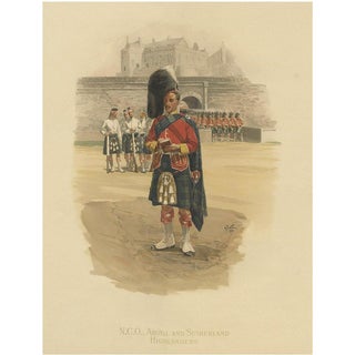 Argyll and Sutherland Highlanders from Scotland, 1902, Paper For Sale