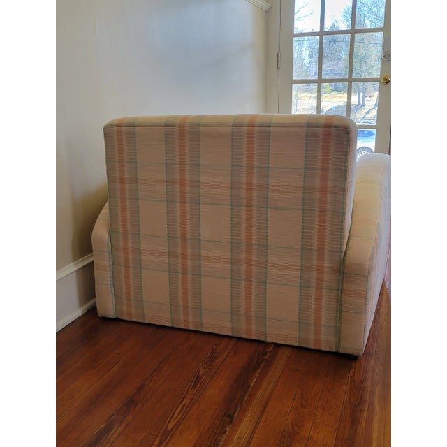 1980s Jay Spectre Steamer Chaise by Century Furniture For Sale - Image 4 of 10