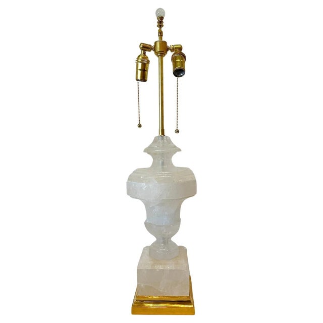 2020s "Lucca" Solid Rock Crystal Lamp by Antonio's Bella Casa For Sale - Image 5 of 6