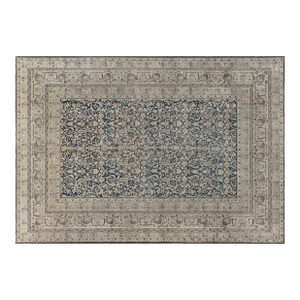 1920s Persian Meshad Rug in Beige, Blue, and Brown