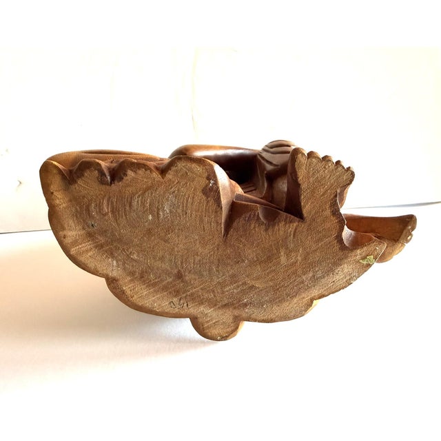Wood Carving of "Resting Buddha" From Bali For Sale - Image 14 of 14