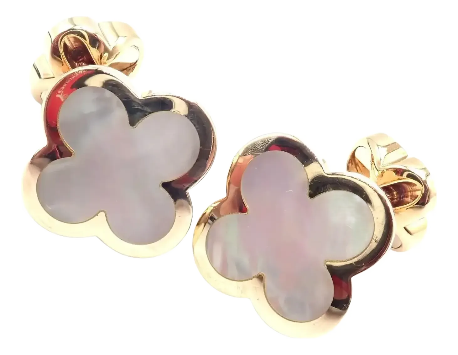 Van Cleef & Arpels スカーフ Van Cleef & Arpels Pure Alhambra Mother of Pearl Yellow Gold