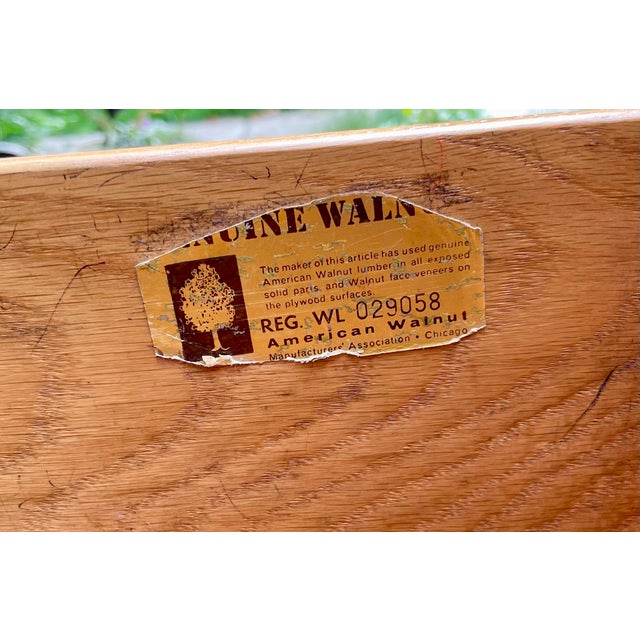1959 Mid-Century Modern Walnut Writing Desk by Kipp Stewart for Drexel Declaration For Sale - Image 12 of 18