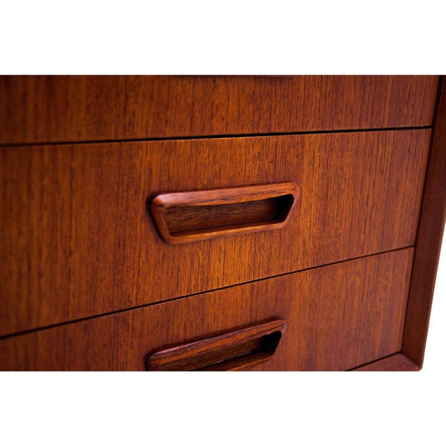 Brown Danish Desk in Teak, 1960s For Sale - Image 8 of 11