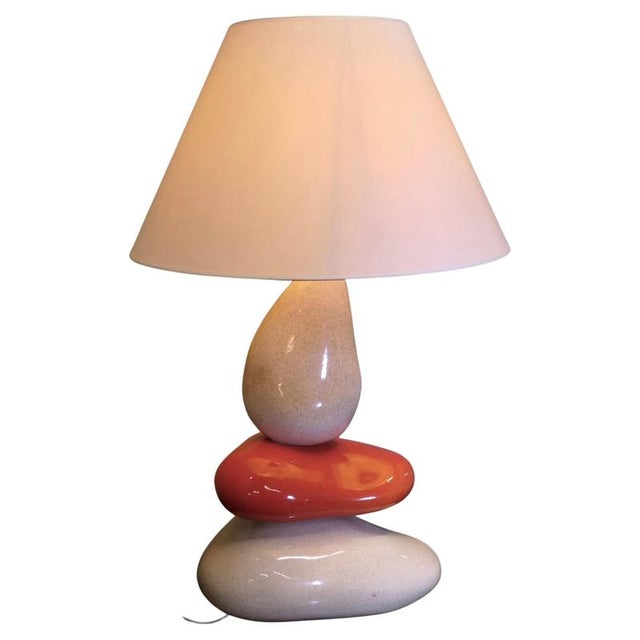 Large Pebble Lamp by Francois Chatain, France, 1960s For Sale - Image 9 of 9