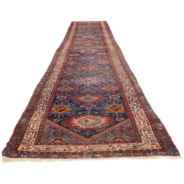 Tribal Late 19th Century Persian Malayer Rug, 03'00 X 20'01 For Sale - Image 3 of 10