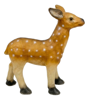 Vintage Large-Scale Acrylic Deer Figurine, 1950s