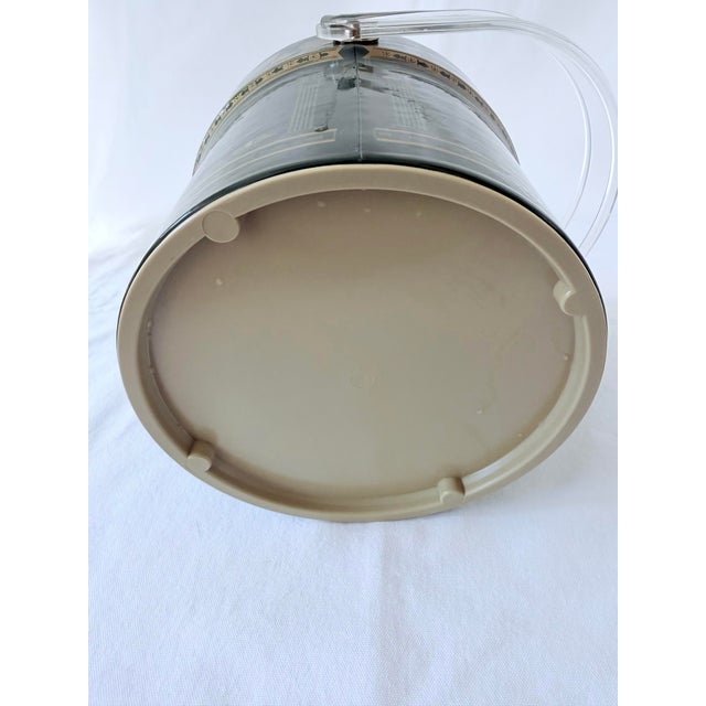 Mid 20th Century Cera Ice Bucket in Dark Green With Gold Leaves. For Sale - Image 6 of 9