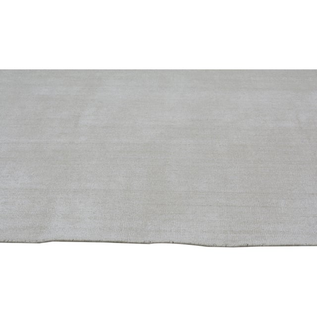 Early 21st Century Modern Minimalist Hand Loomed Rug With Soft Texture,9'1"X12' For Sale - Image 4 of 7