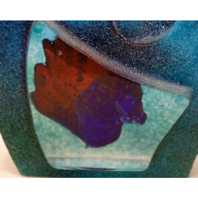 Kjell Engman for Kosta Boda Set of 4 Sandblasted Swedish Glass Sculpture For Sale - Image 12 of 17