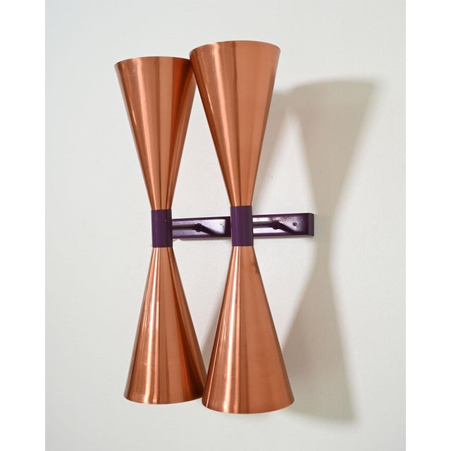 Model S-2021 Copper Wall Lamps by Hans-Agne Jakobsson, 1960s, Set of 2 For Sale - Image 3 of 14