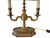 Vintage Brass Bouillotte Library Desk Lamp With Oxblood Red Crackle Tole Shade, 2005 For Sale - Image 4 of 9