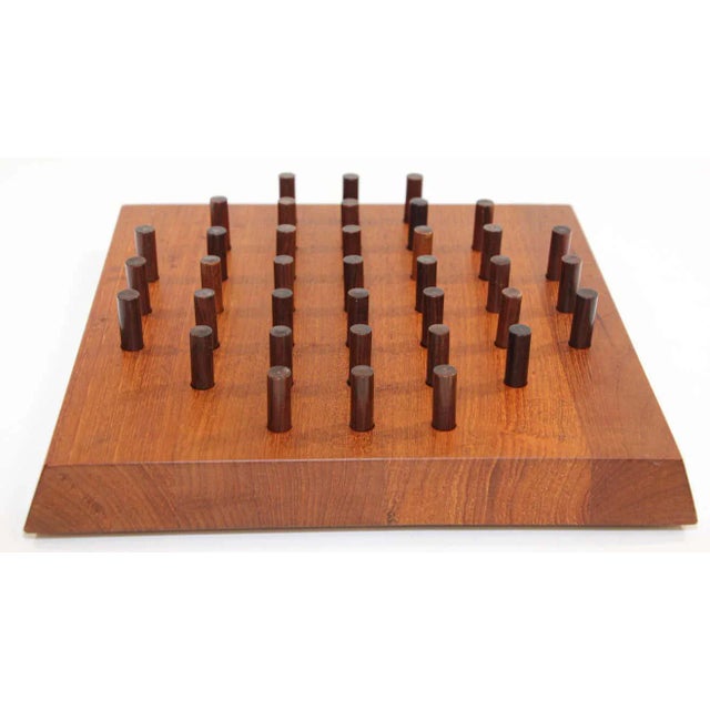 Wood 1960s Piet Hein for Skjode, Denmark Teak Solitaire Board Game For Sale - Image 7 of 11