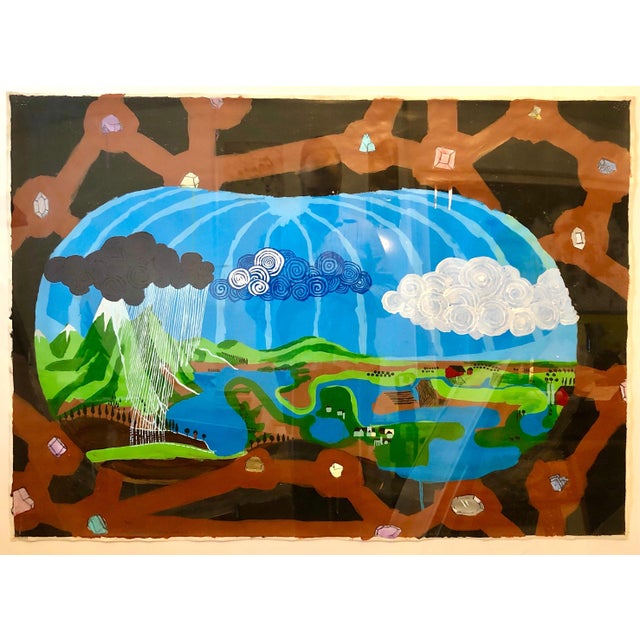 Scoli Acosta, Scoli Acosta Large Contemporary Mixed Media Painting LA Artist External Horizons, 2004 For Sale - Image 11 of 11