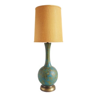 Mid Century Modern Lava Glaze Table Lamp For Sale