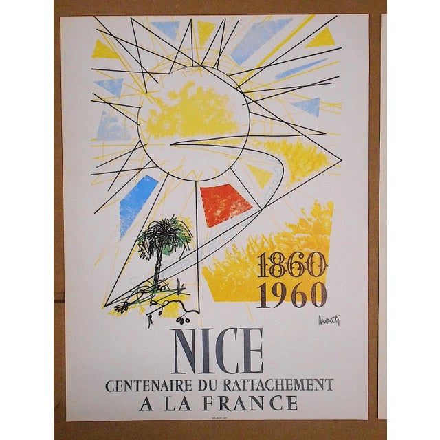 1970s Set of 6-Vintage Posters-Listed Artists - Nice, France C.1973 For Sale - Image 5 of 8