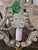 Glass Vintage Mid Century Bagues Style Petite Chandelier For Sale - Image 7 of 11