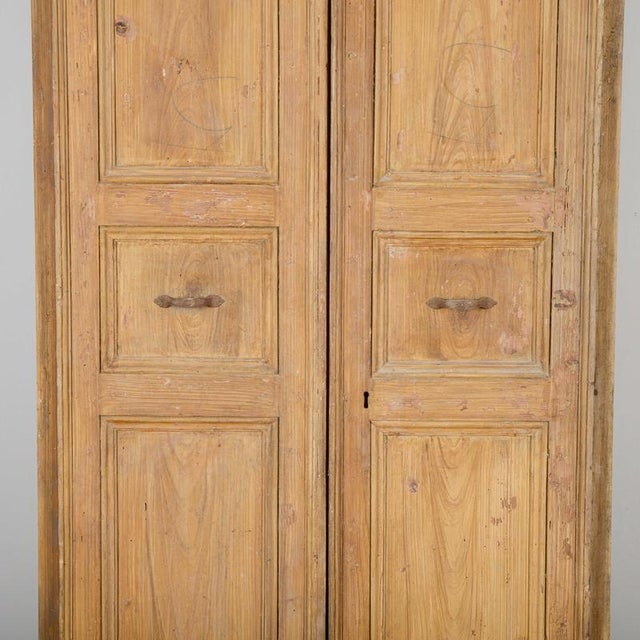 Rustic Antique Double-Leaf Wood Door, 18th Century For Sale - Image 3 of 18