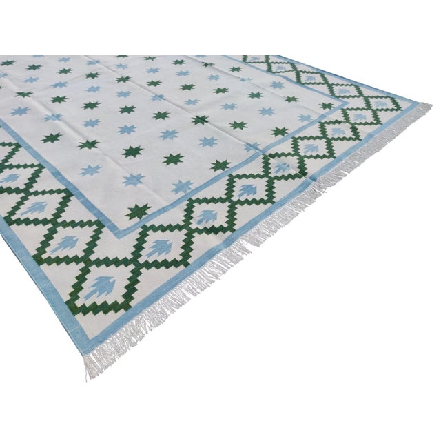 Not Yet Made - Made To Order Handmade Cotton Star and Gingham Rug For Sale - Image 5 of 11