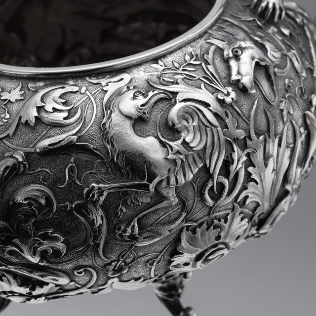 Antique Italian Silver Three Piece Tea Set by G.Accarisi, 1890, Set of 3 For Sale - Image 18 of 18
