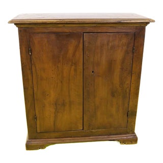 Wooden Buffet with Two Doors and Shaped Base For Sale
