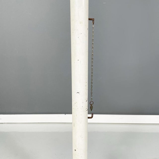 Italian White Metal Vertical Medical Scale from Salus, 1960s For Sale - Image 12 of 17