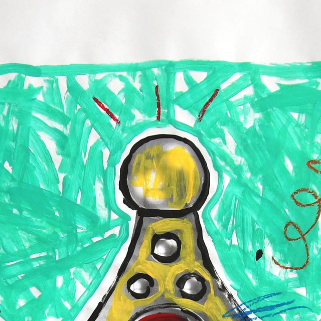 Crowned - Abstract Colorful Vibrant Still Life Pop Original Artwork by Gary John For Sale In Los Angeles - Image 6 of 8