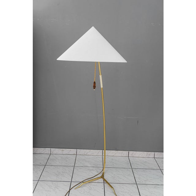 Vintage Brass Floor Lamp by Rupert Nikoll, 1950s For Sale - Image 6 of 12
