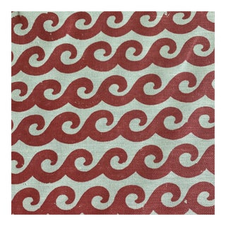 Thibaut Shore Thing Cotton Linen Blend Fabric in Pink 8 Yards For Sale