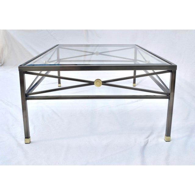 DIA - Design Institute America 1980s Milo Baughman Design Institute of America Regency Style Cocktail Table For Sale - Image 4 of 9