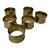 Vintage Brass Napkin Rings - Set of 6 For Sale