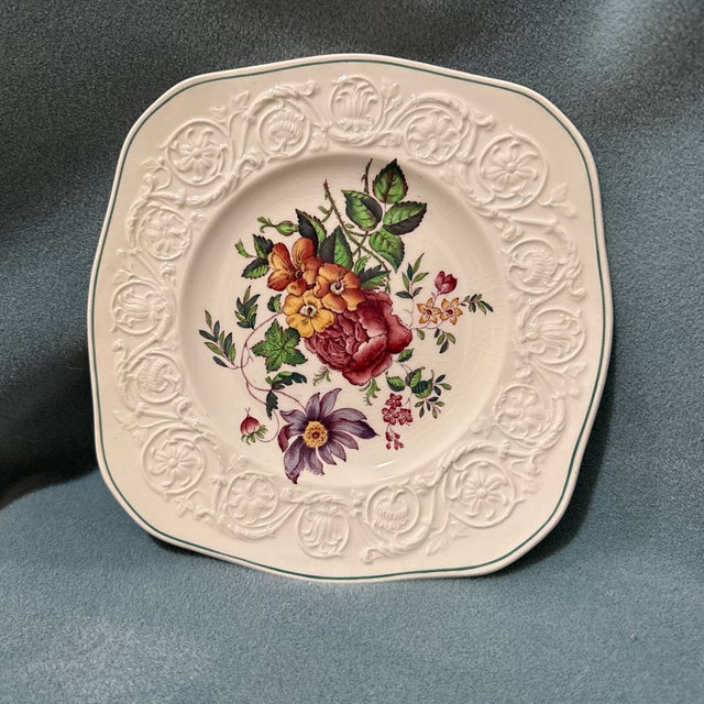 Wedgwood Wedgwood Patrician Salad Plates For Sale - Image 4 of 8