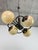 Czechoslovak Art Deco Rondocubist Geometric Chandelier, 1930s For Sale - Image 4 of 14