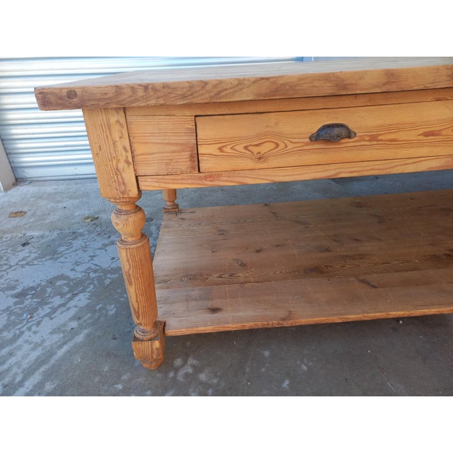 Large Dining Table with Drawers, 1890s For Sale - Image 9 of 18