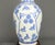 Vintage Blue and White Chinoiserie Porcelain Vase Lamp With Birds Flowers and Butterflies For Sale - Image 10 of 12