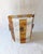 Amber Striped Murano Glass Wall Sconce attributed to AV Mazzega, 1970s For Sale - Image 10 of 14