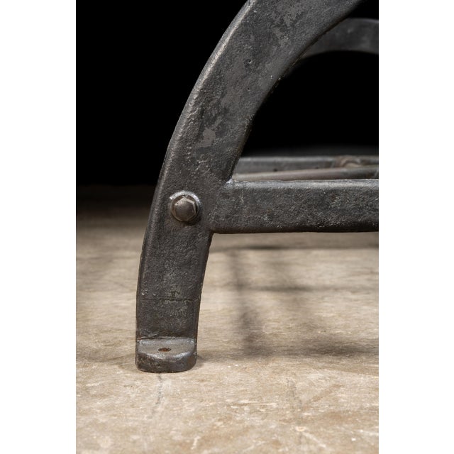 Industrial Oak Table on Antique Cast Iron Base For Sale - Image 14 of 14
