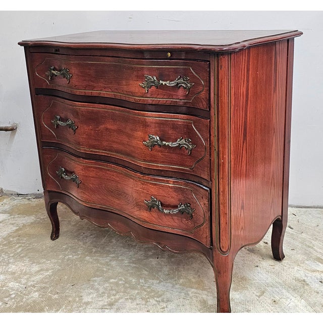 Tomlinson Furniture Mid-Century Provincial Oak Secretary Chest of Drawers For Sale - Image 9 of 11