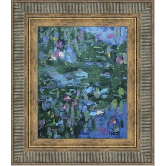 2020s "Three White Lilies" Contemporary Impressionist Style Oil Painting For Sale - Image 5 of 10