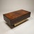 Wood 1970s Romweber Burl Elm Wood and Gold Trim Executive Desk and Credenza Set For Sale - Image 7 of 18