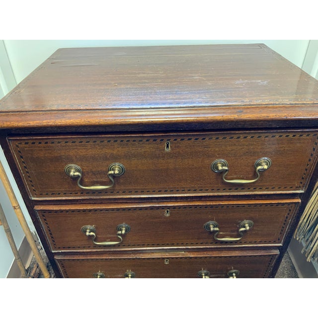 Late 19th Century Late 19th Century Georgian Style Small Chest of Drawers For Sale - Image 5 of 8
