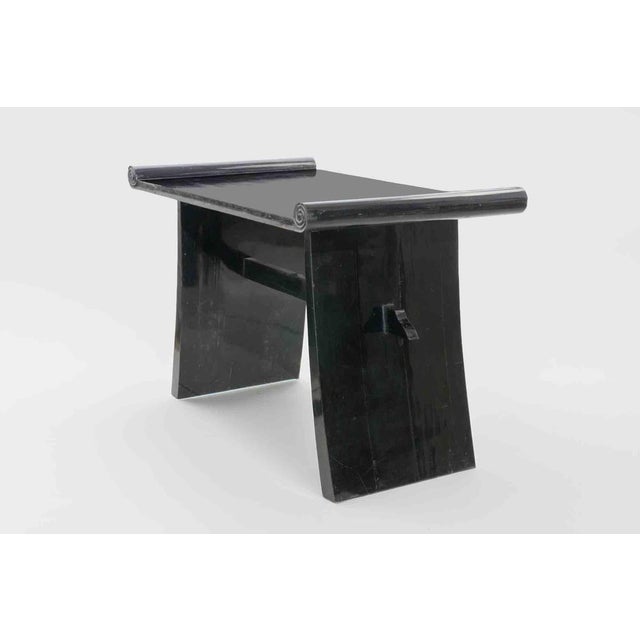 1940s Art Deco Black Wooden Lacquered Table, Italy, 1940s For Sale - Image 5 of 8