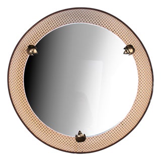 Illuminated Mirror in the style of Mathieu Mategot, France, 1950s For Sale