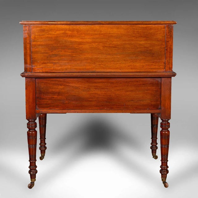 Wood 1880s Antique Victorian English Roll-Top Desk For Sale - Image 7 of 12