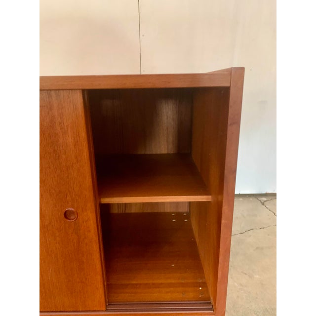 Wood 1960s Mid-Century Danish Vintage Teak Credenza For Sale - Image 7 of 10