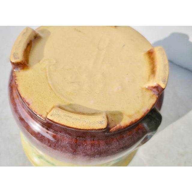 Yellow Roseville Art Deco Planter Circa 1930s' For Sale - Image 8 of 10