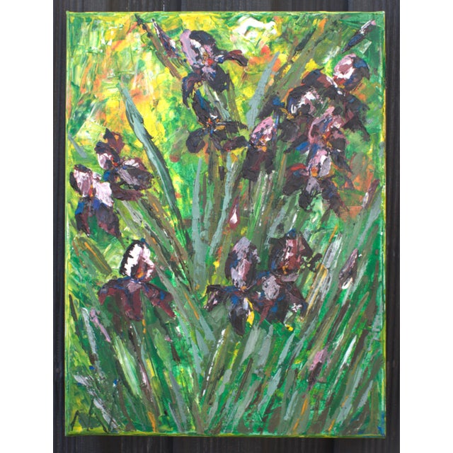 Natalia Vypritskaia, the Dance of the Irises, 2026, Acrylic and Oil on Canvas For Sale - Image 10 of 10