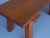 Brown French Brutalist Peg Table in Oak For Sale - Image 8 of 18