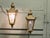 A Pair of Grand Wall Hung Lanterns These are old pub lights, the Large Wall Lanterns are made in metal which has been...