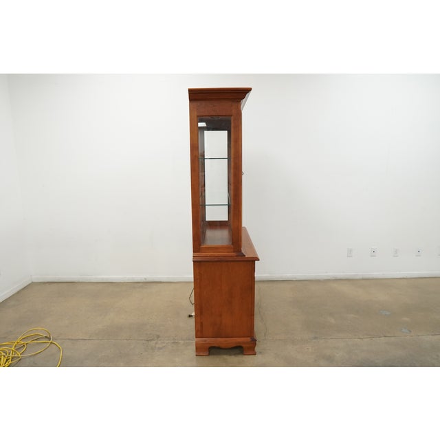 Vintage Tell City Chair Company Colonial Revival China Cabinet For Sale In Austin - Image 6 of 17